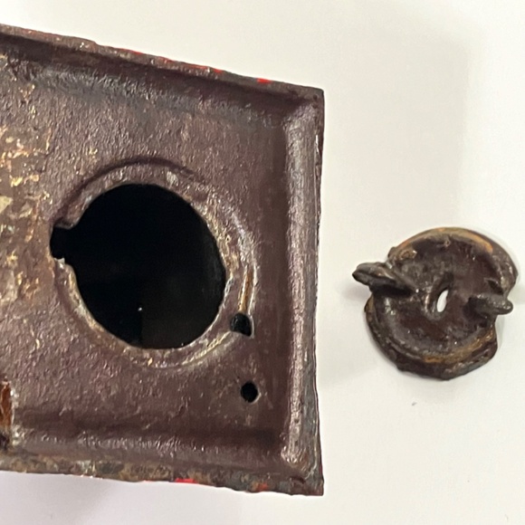 Vintage Cast Iron Bull Dog Mechanical Bank  - Book Of Knowledge - Picture 14 of 15